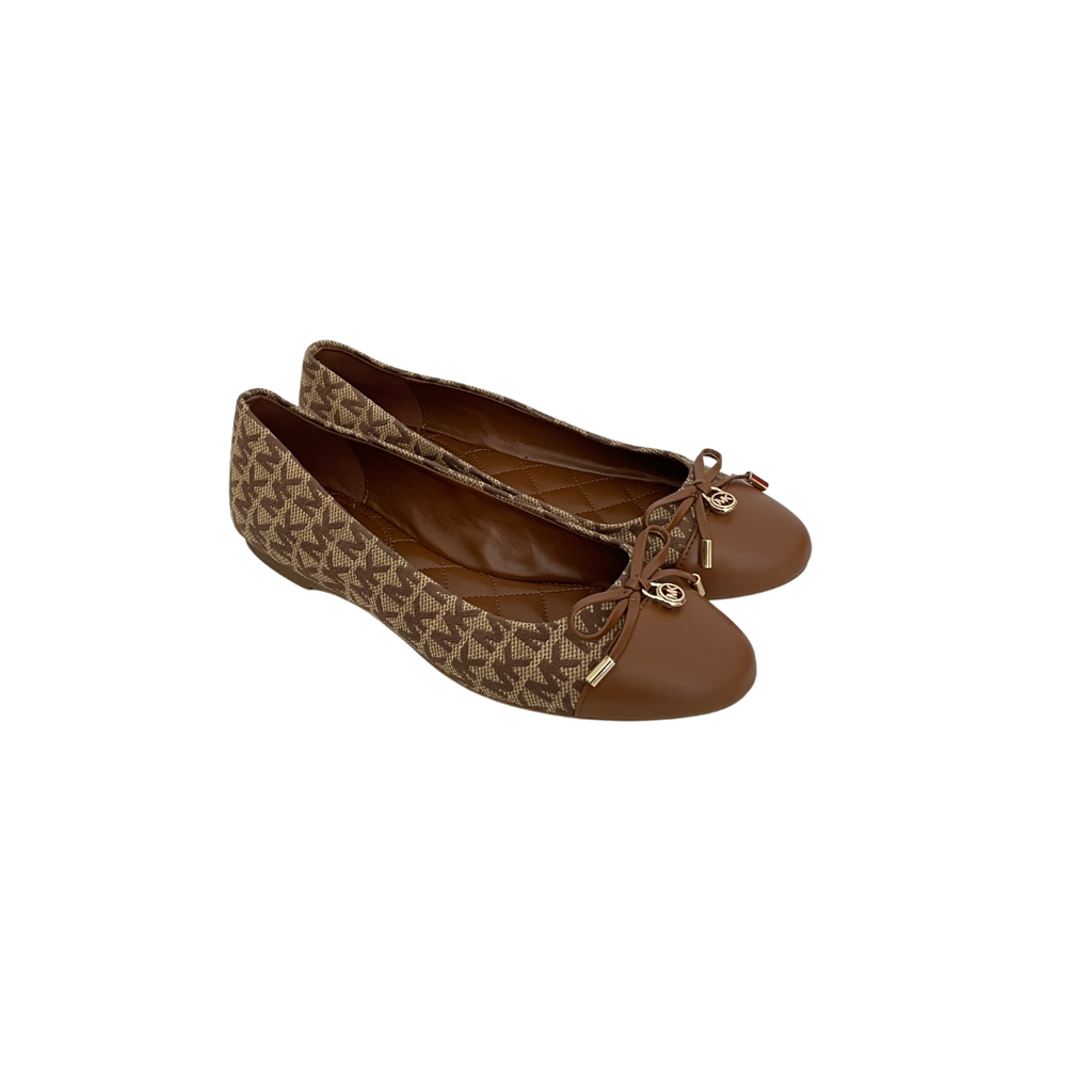 Michael Kors Brown Melody Toe Cap Ballet Flats | Like New | | Secret Stash