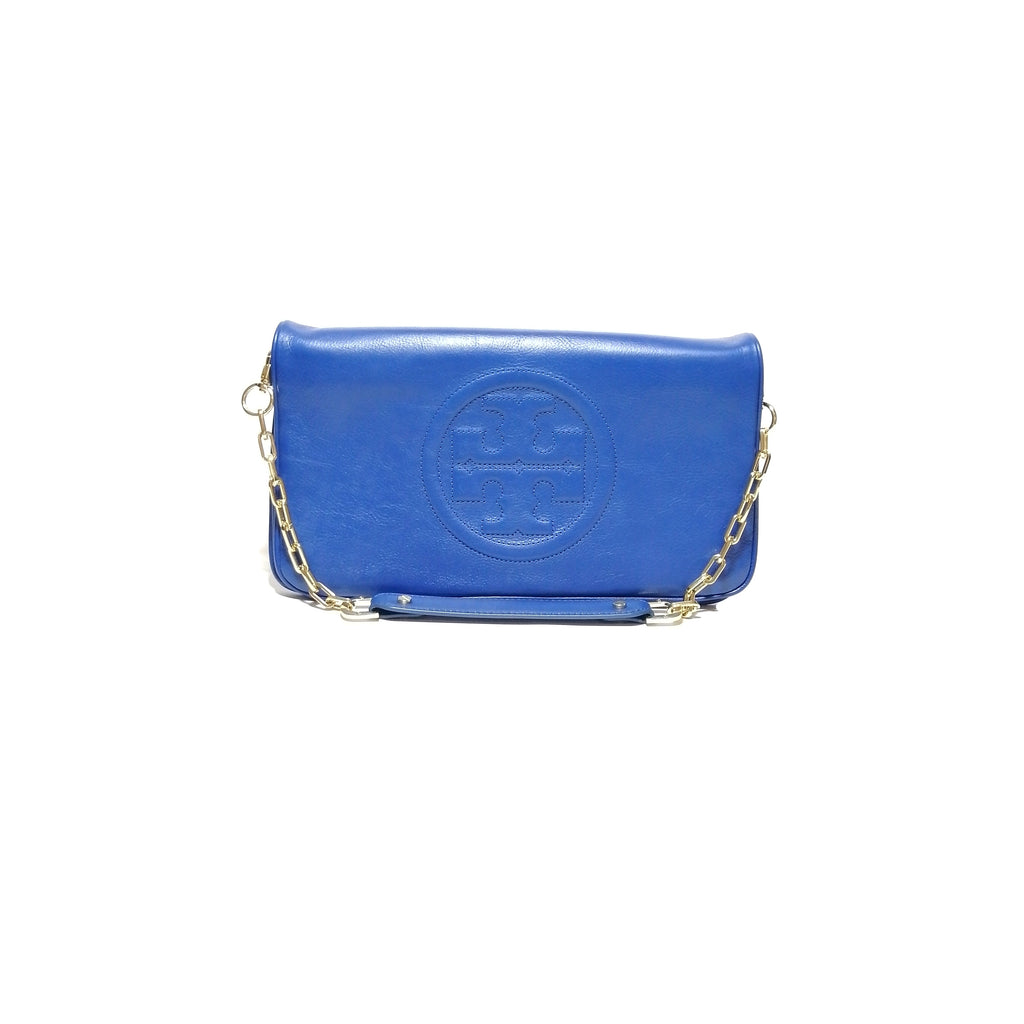 Tory Burch Royal Blue 'REVA BOMBE' Clutch | Like New | | Secret Stash