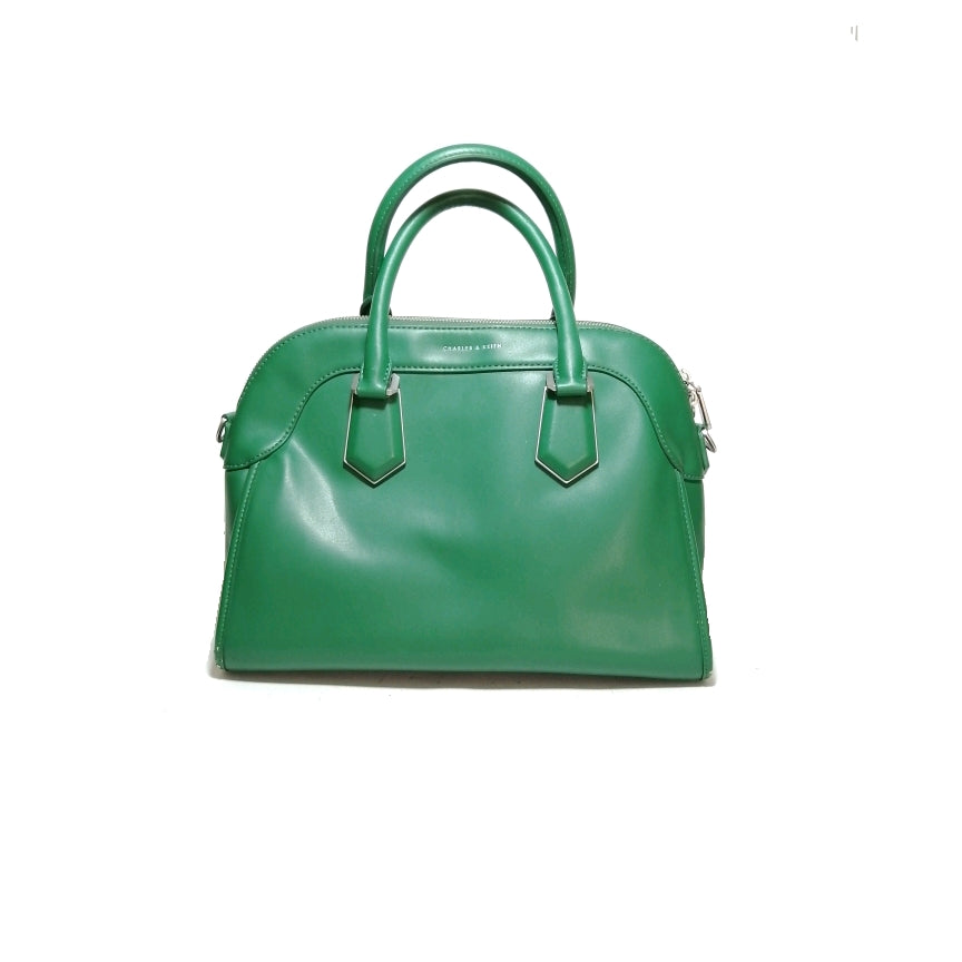 Charles & Keith Green Satchel | Pre Loved | | Secret Stash