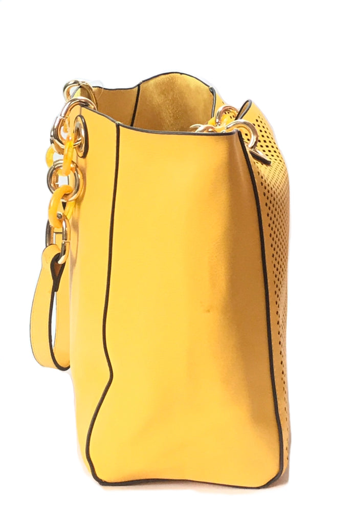 Aldo Mustard Yellow Plastic Chain 