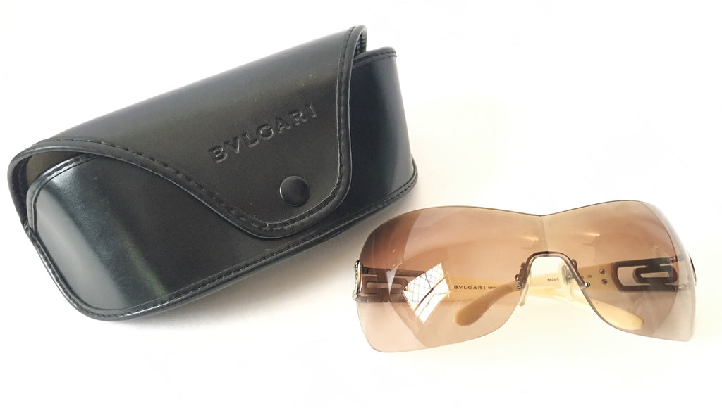 BVLGARI 6023-B Wraparound Visor Sunglasses | Pre Loved | | Secret Stash