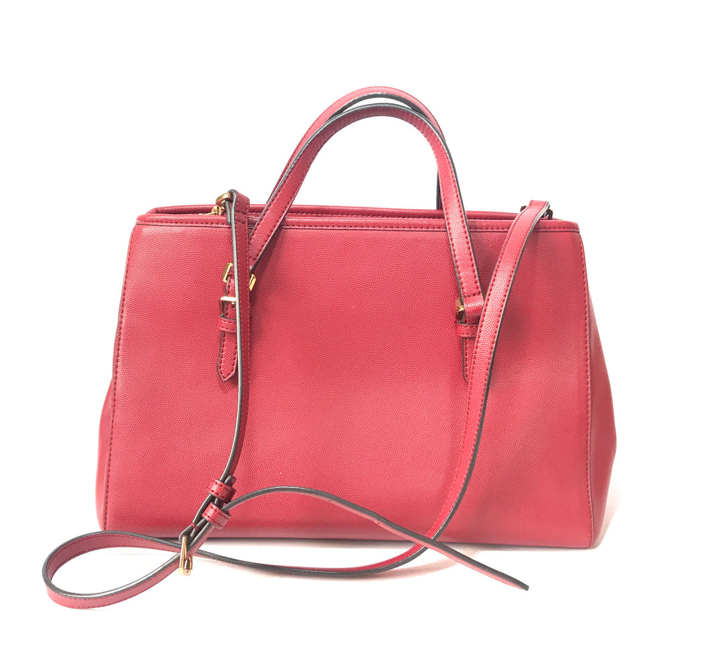 Charles & Keith Red Leatherette Satchel | Gently Used | | Secret Stash