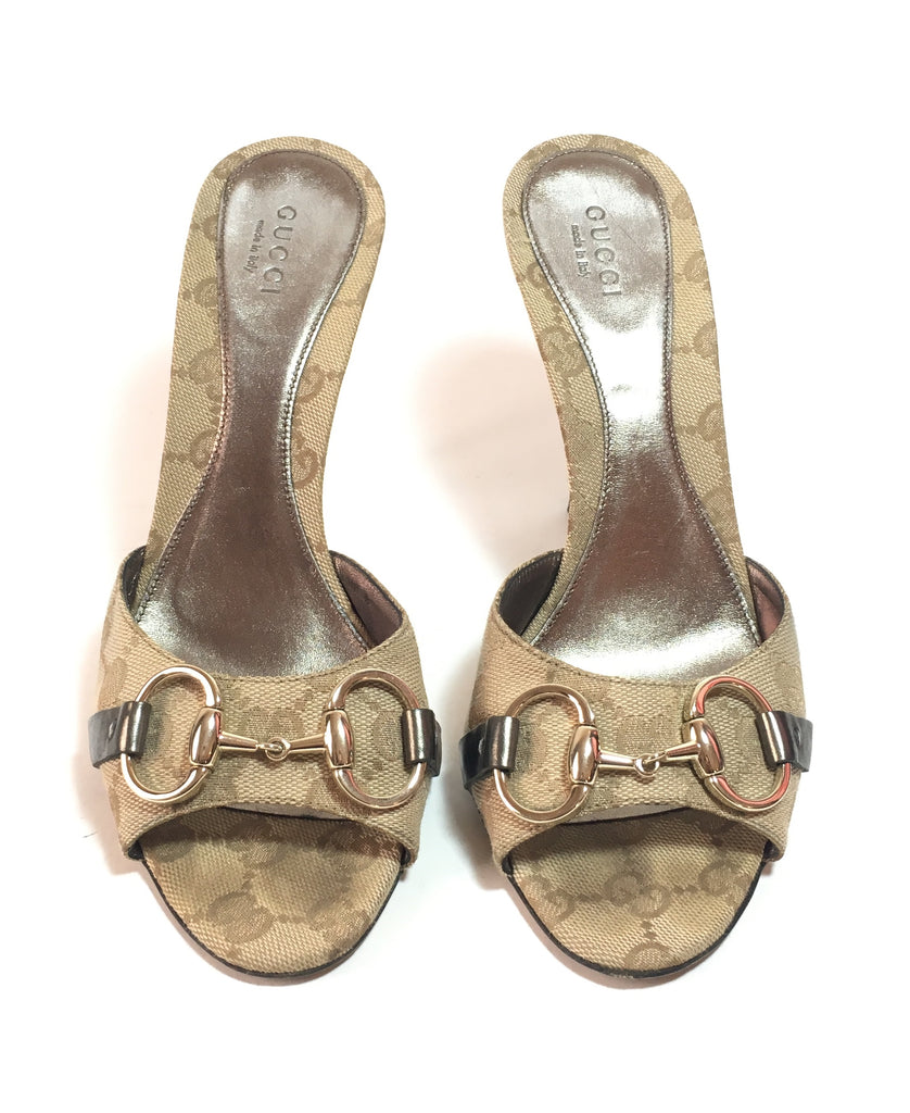 Gucci Signature Monogram Canvas Stiletto Heels | Gently Used | | Secret ...