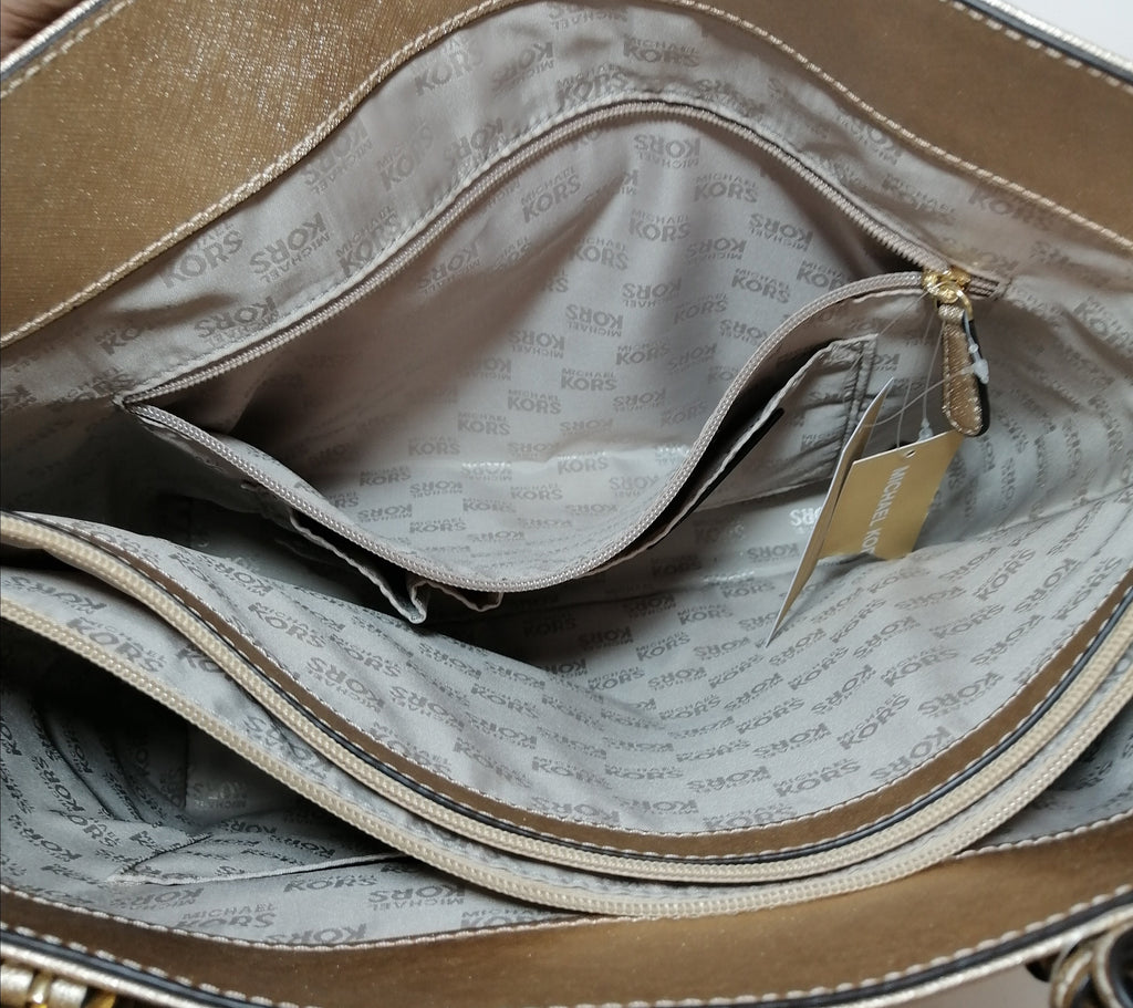 Michael Kors Gold Jet Set Front Pocket Tote | Gently Used | | Secret Stash