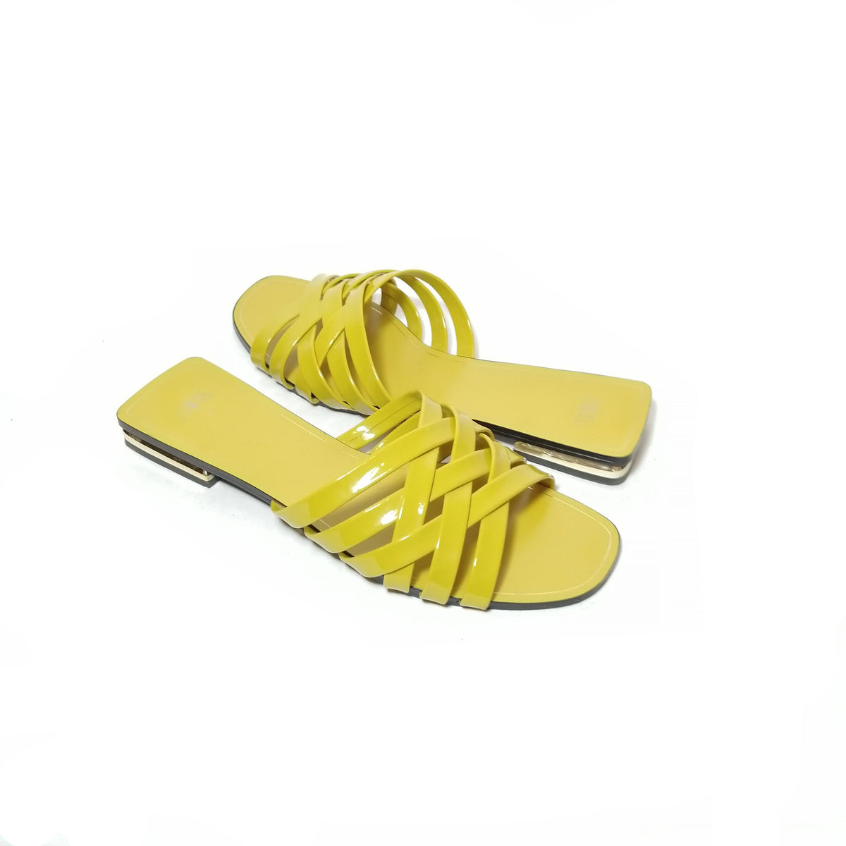 ZARA Mustard Strappy Sandals | Gently 