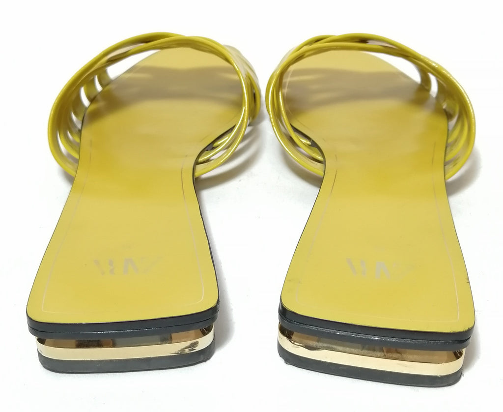 zara mustard sandals