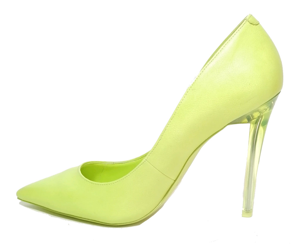 aldo neon green heels