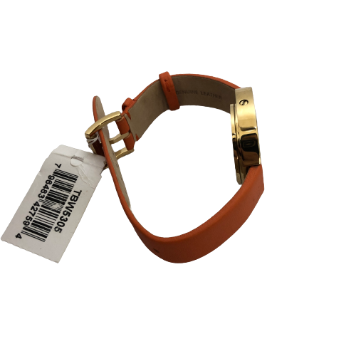 Tory Burch Orange 'TBW5305' Leather Strap Watch | Brand New | | Secret Stash