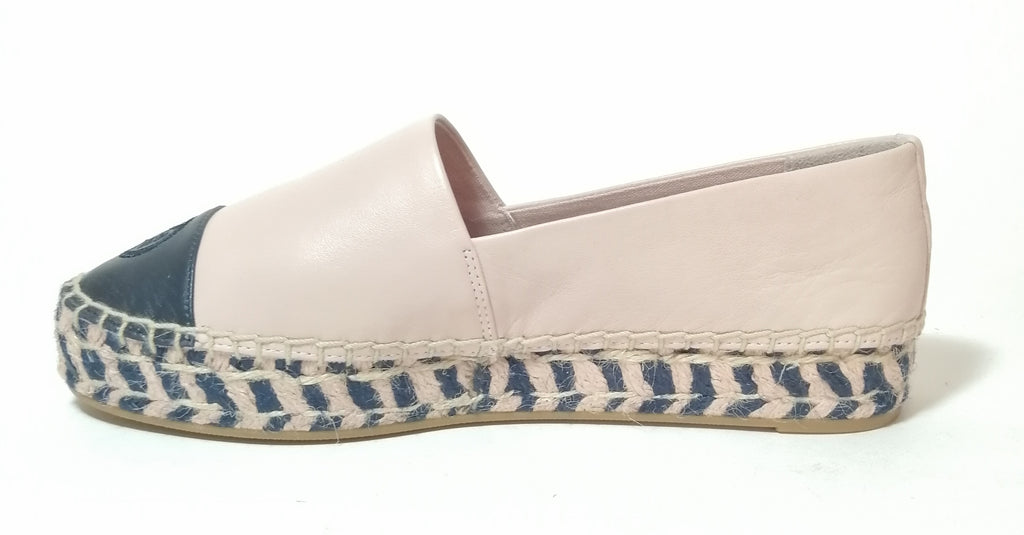 Tory Burch Pink & Navy Colour-Block Leather Platform Espadrilles | Bra |  Secret Stash