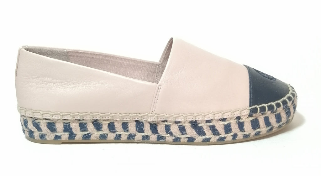 Tory Burch Pink & Navy Colour-Block Leather Platform Espadrilles | Bra |  Secret Stash