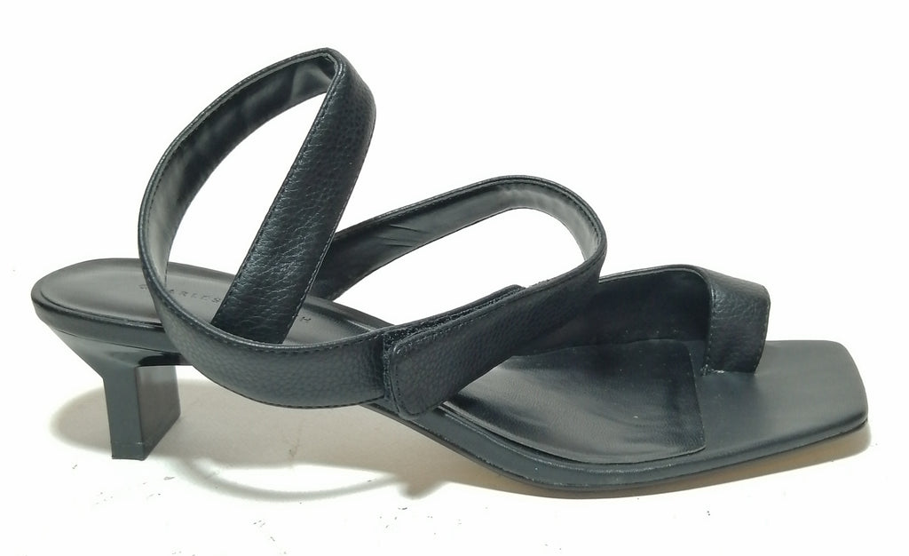 Charles & Keith Black Velcro Strap Sandals | Gently Used | | Secret Stash