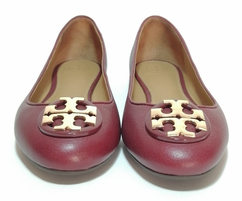 Tory Burch Maroon 'Claire' Ballet Flats | Gently Used | | Secret Stash