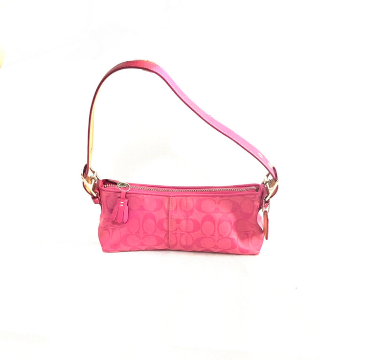 Coach Fuchsia Monogram Signature Shoulder Bag | Pre Loved | | Secret Stash