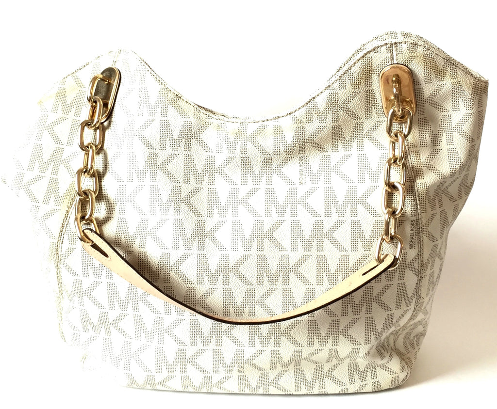 Michael Kors Monogram Canvas Large Shoulder Bag | Pre Loved | | Secret Stash