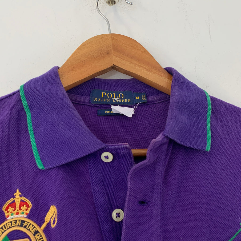 Ralph Lauren Men's Purple Polo Shirt | Pre Loved | | Secret Stash