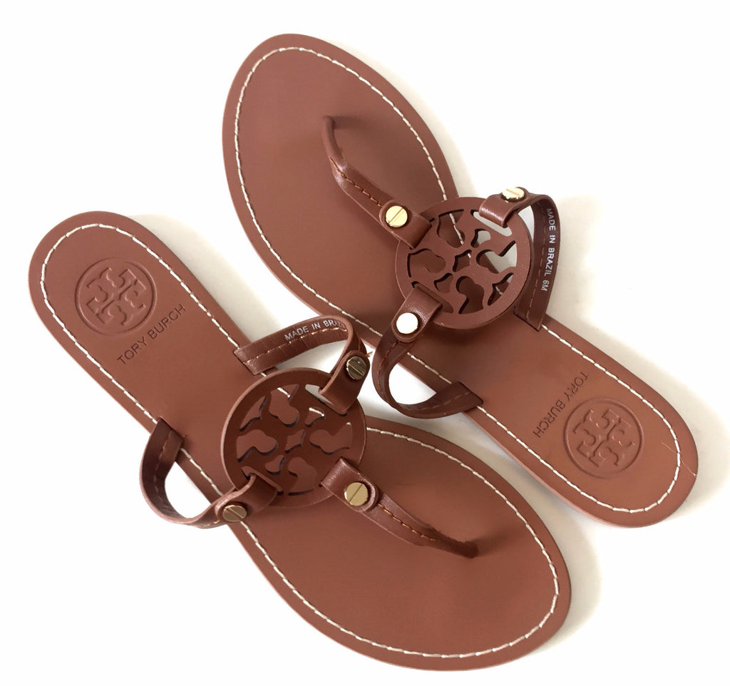 Tory Burch Brown 'Miller' Leather Sandals | Gently Used | | Secret Stash