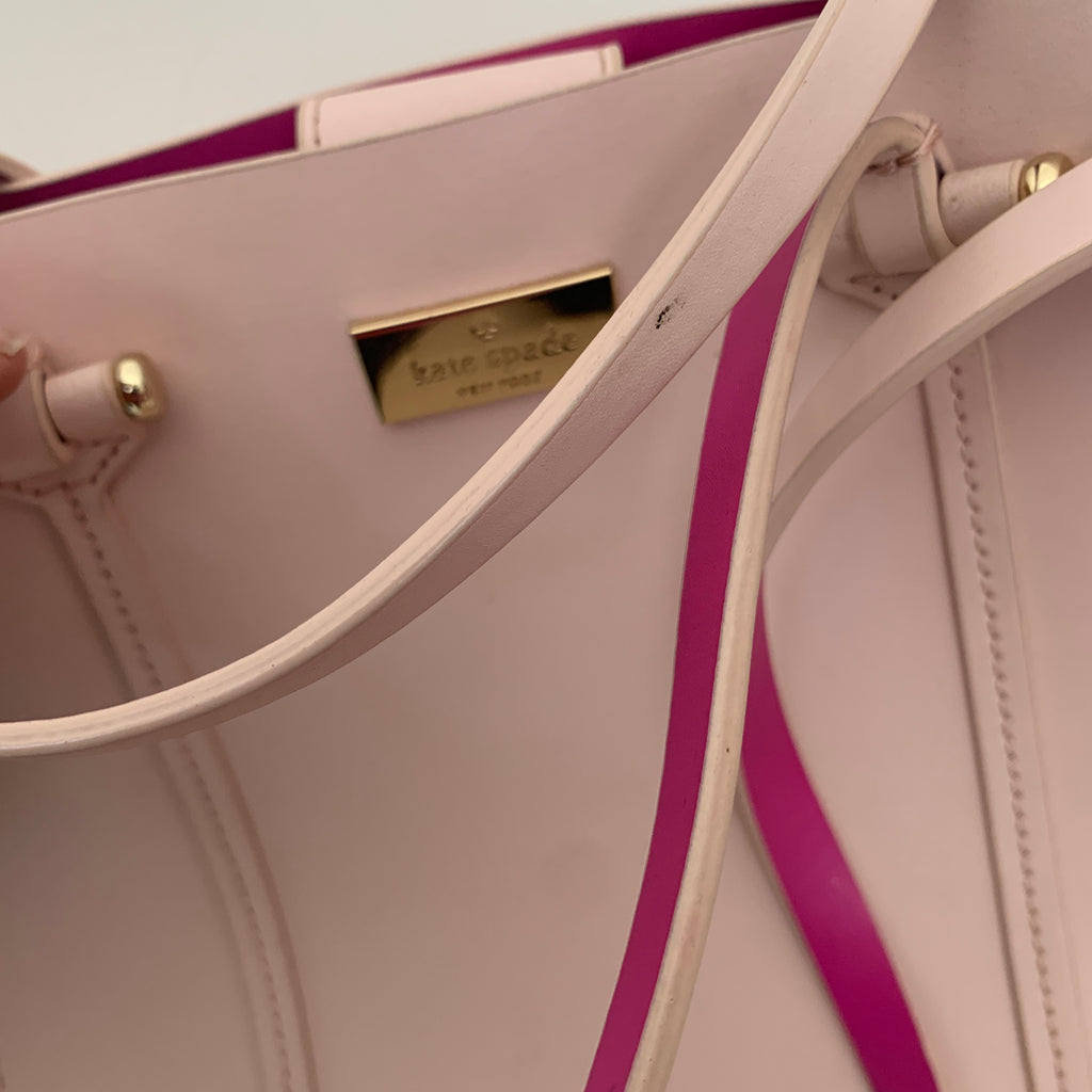 Kate Spade Pink Leather Elodie Arbour Hill Satchel | Pre Loved | | Secret  Stash