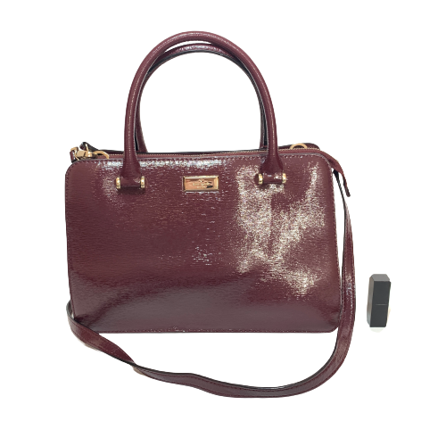 Kate Spade Maroon Leather Satchel | Pre Loved | | Secret Stash