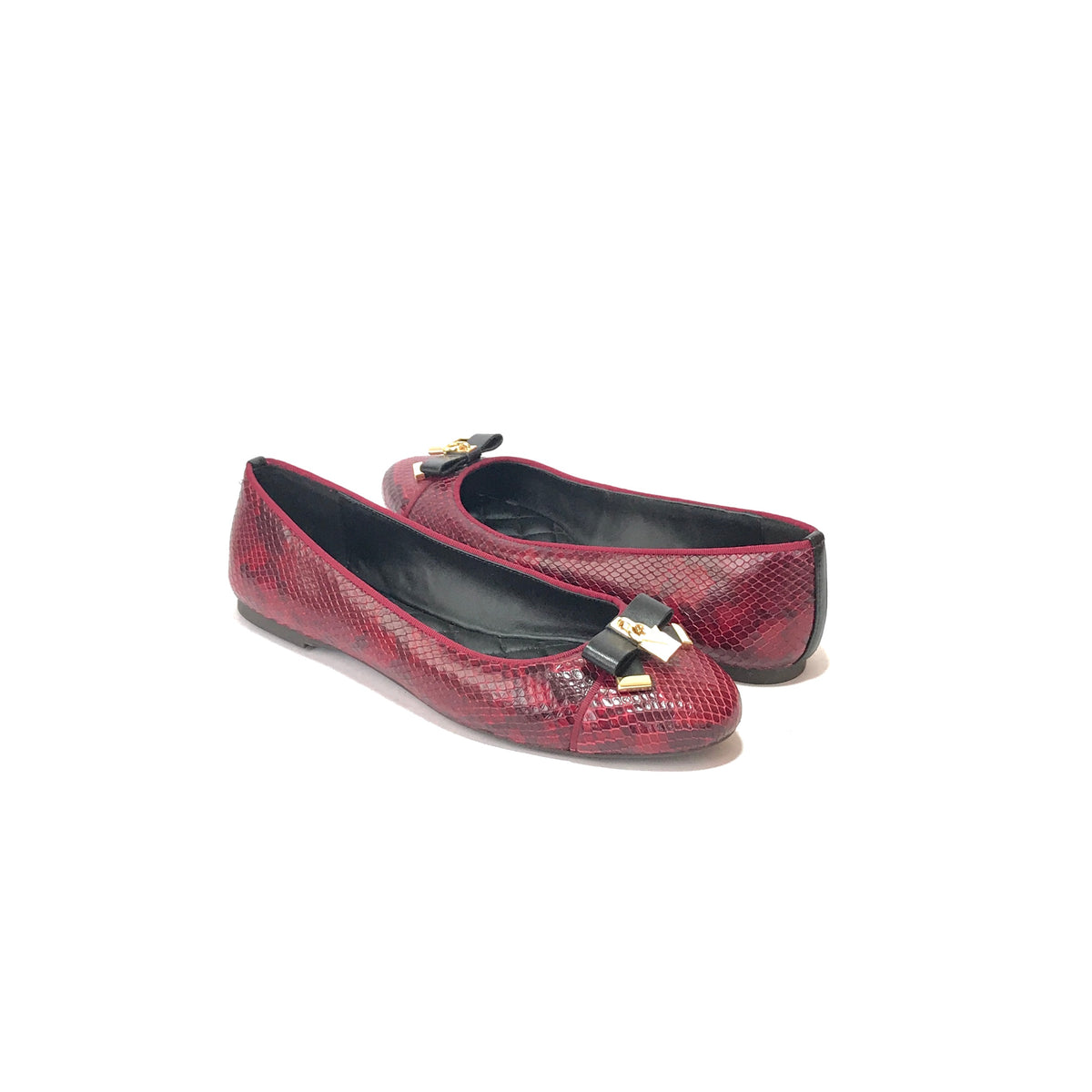 alice snakeskin ballet flat