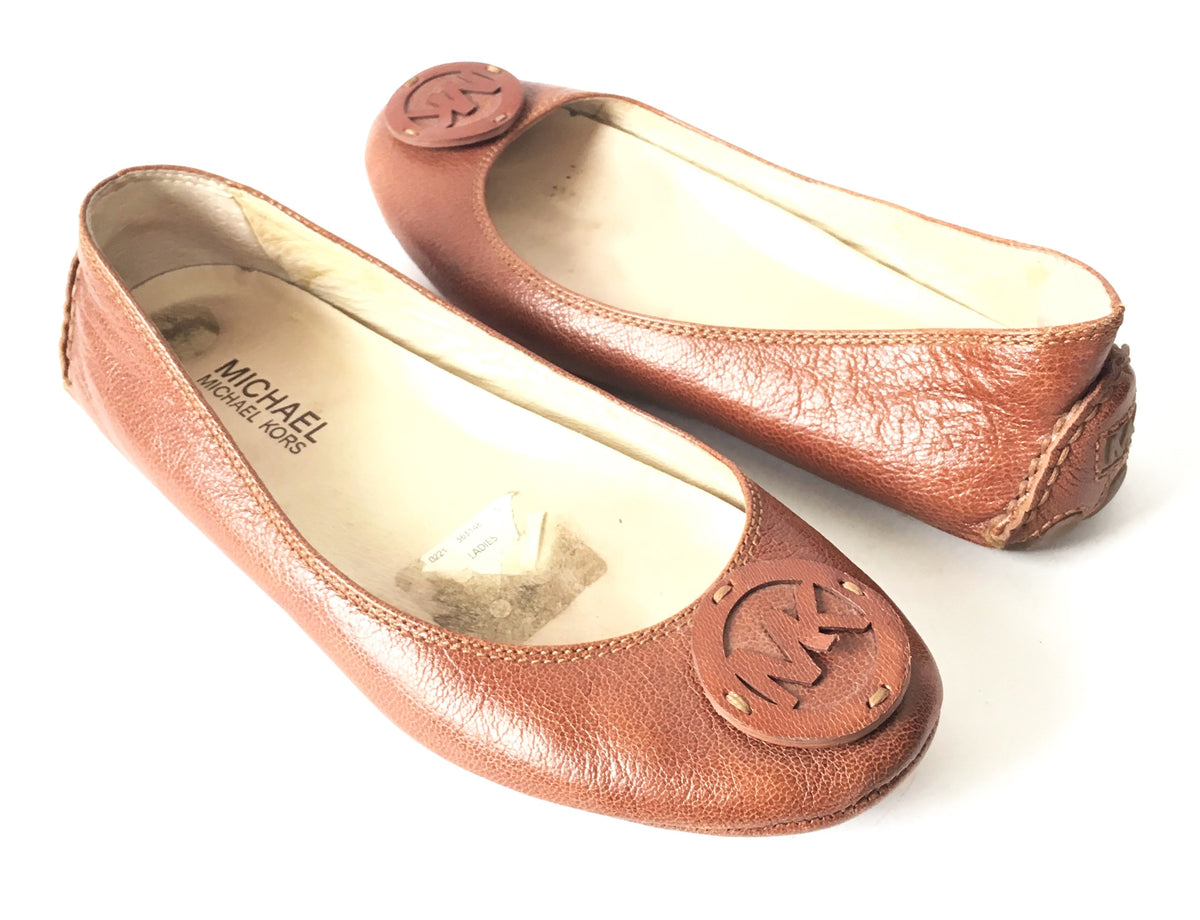 michael kors tan flats