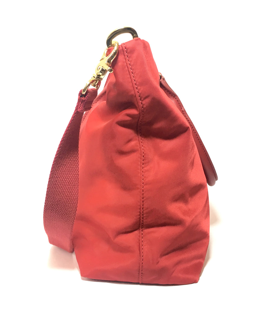 Tory Burch Nylon DENA Red Tote Bag | Brand New | | Secret Stash