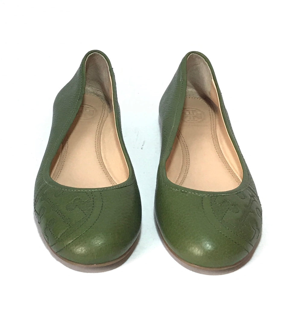 Tory Burch Olive Green 'Ruby' Ballet Flats | Gently Used | | Secret Stash