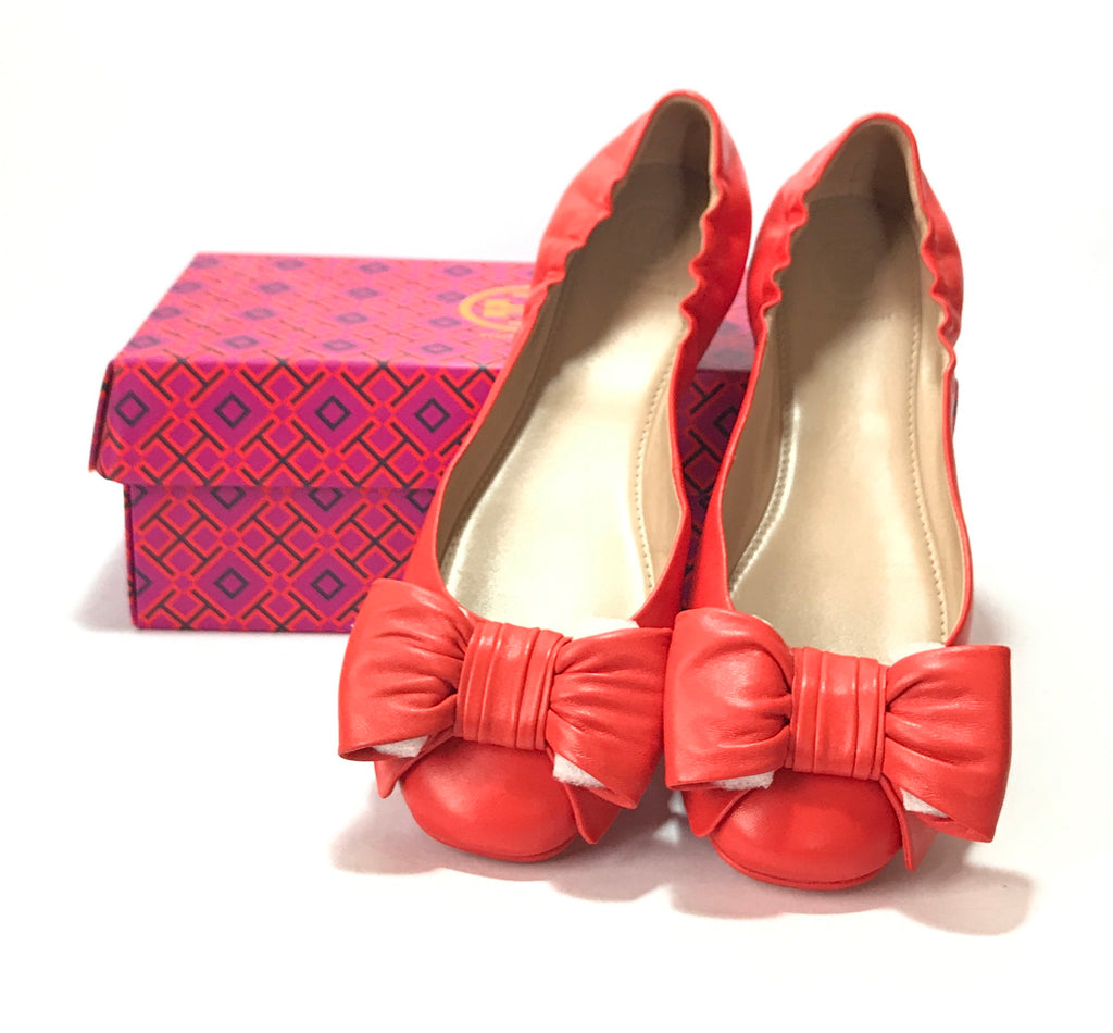 Tory Burch 'DIVINE' BOW Driver Leather Ballet Flats | Brand New | | Secret  Stash