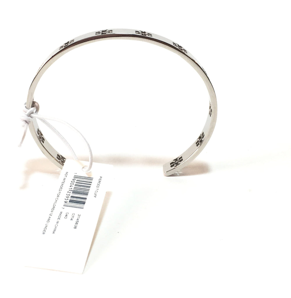 Tory Burch Silver Pierced T Cuff Bracelet | Brand New | | Secret Stash