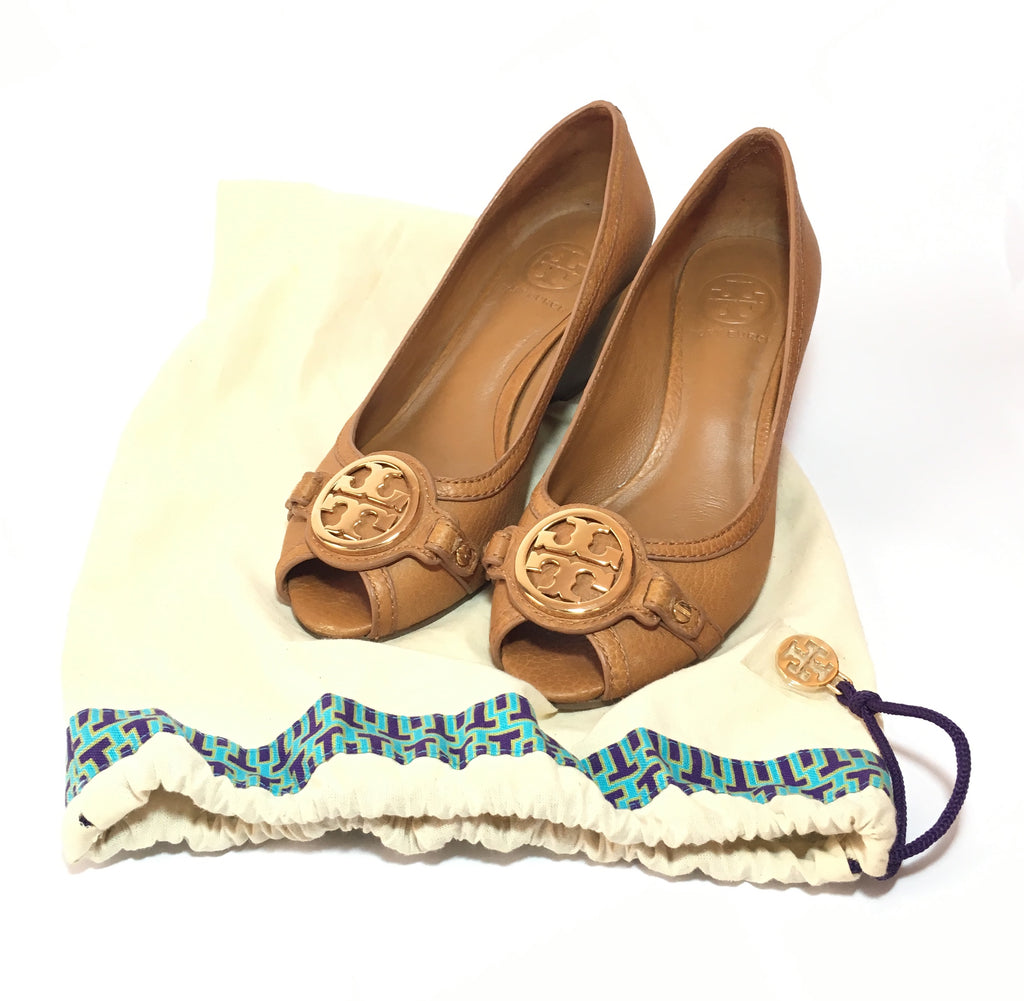 Tory Burch 'Amanda' Peep Toe Wedges | Gently Used | | Secret Stash