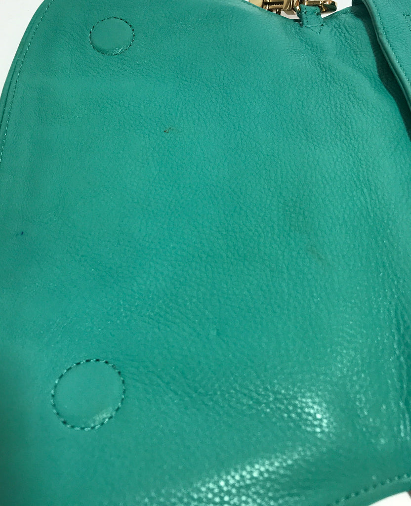 Tory Burch Teal 'AMANDA' Leather Cross Body Bag | Gently Used ...