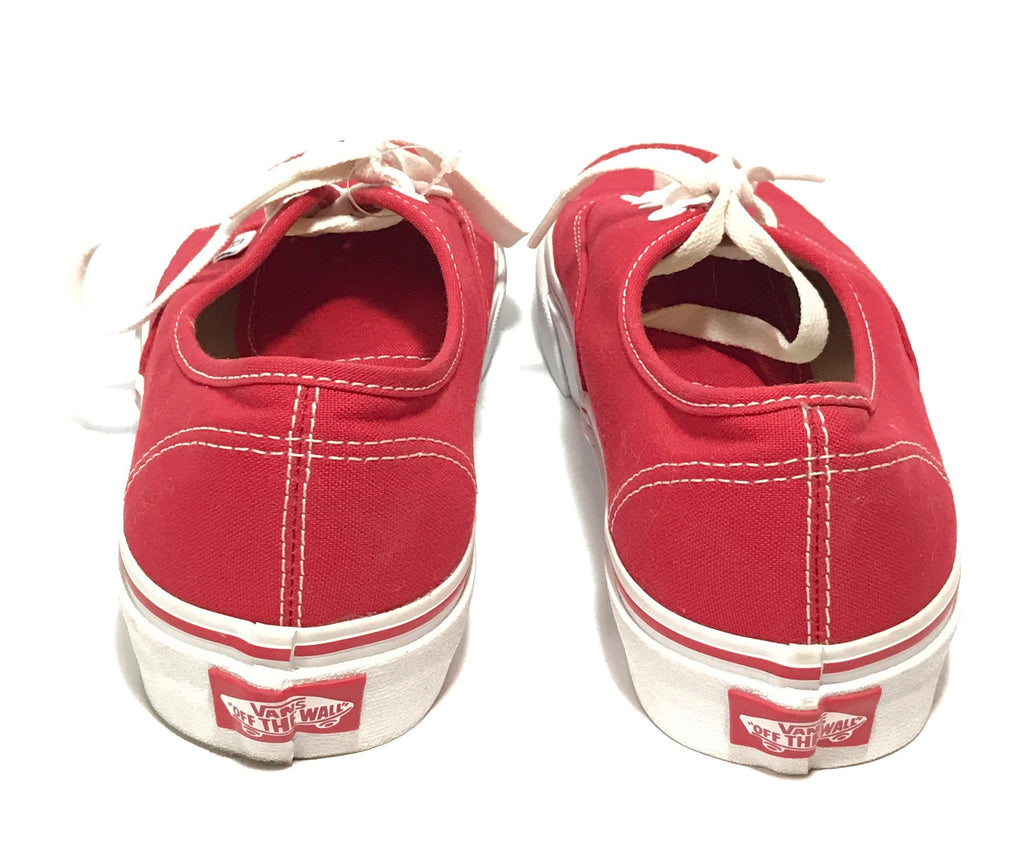 Vans Unisex Red Lace Canvas Shoes | Brand New | | Secret Stash