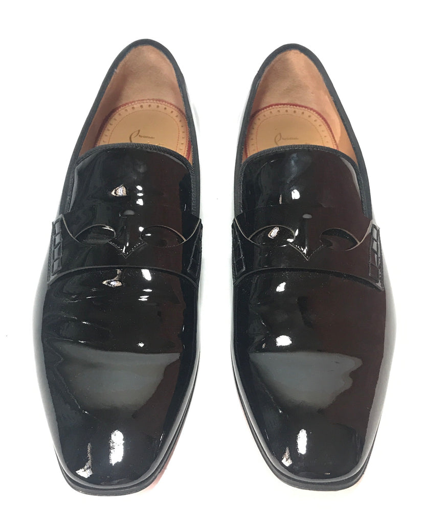 Christian Louboutin Men's 'Magicien' Black Patent Leather Loafers | Ge ...