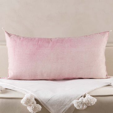  Extra Long Lumbar Pillow Cover (12 X 28 inches), Hand Woven  Cactus Silk Pillow Cover, Rustic Décor Bohemian Cushion Cover, Modern  Farmhouse Bohemian Pillow Case