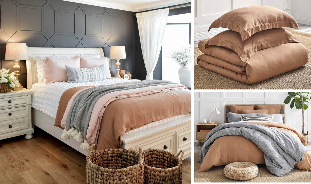 Soft, muted and soothing bedroom hues