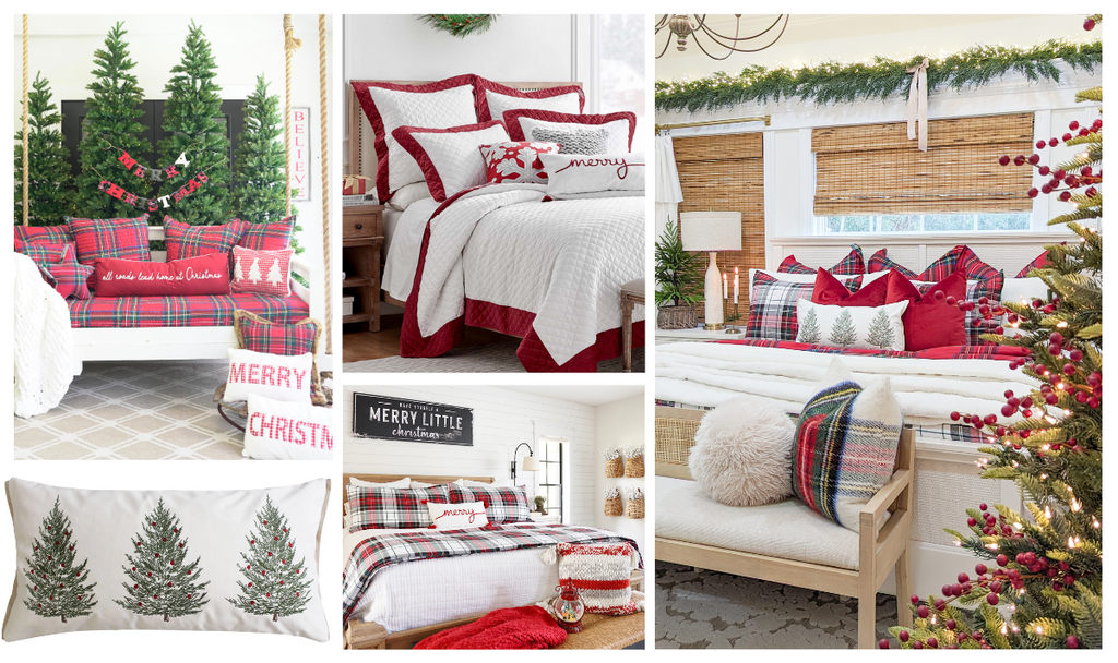 Guest room bedding ideas: Home For The Holidays