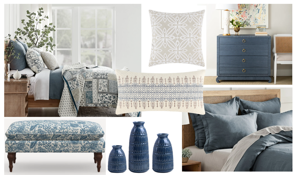 Bedding color combos: Shades of denim