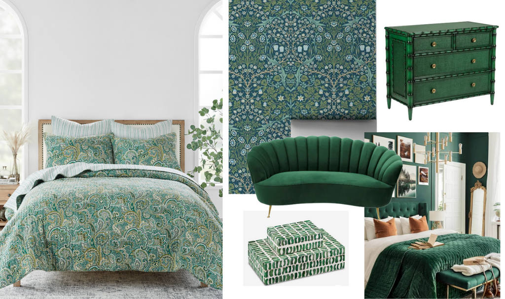 Bedroom Color Ideas: Euphoric Emerald Haven