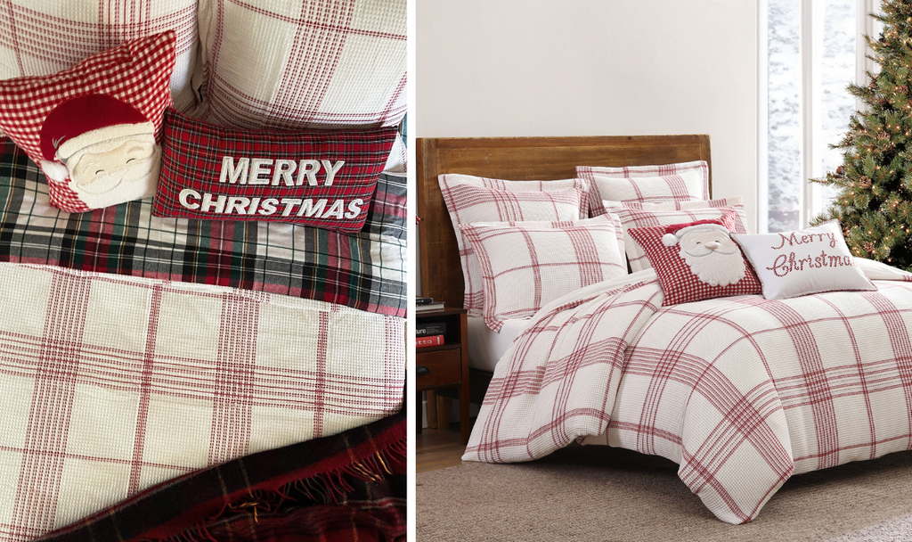 Christmas bedding and decor patterns
