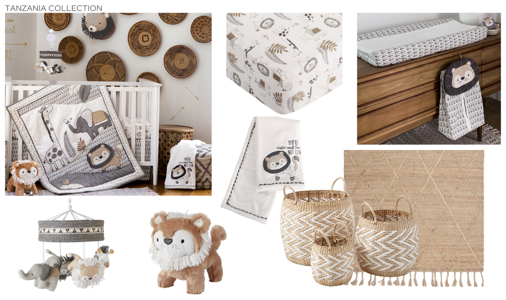 Tanzania nursery bedding and decor collection by Levtex Home