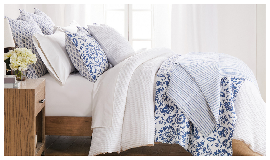 How to layer a bed: Introduce a quilt or coverlet