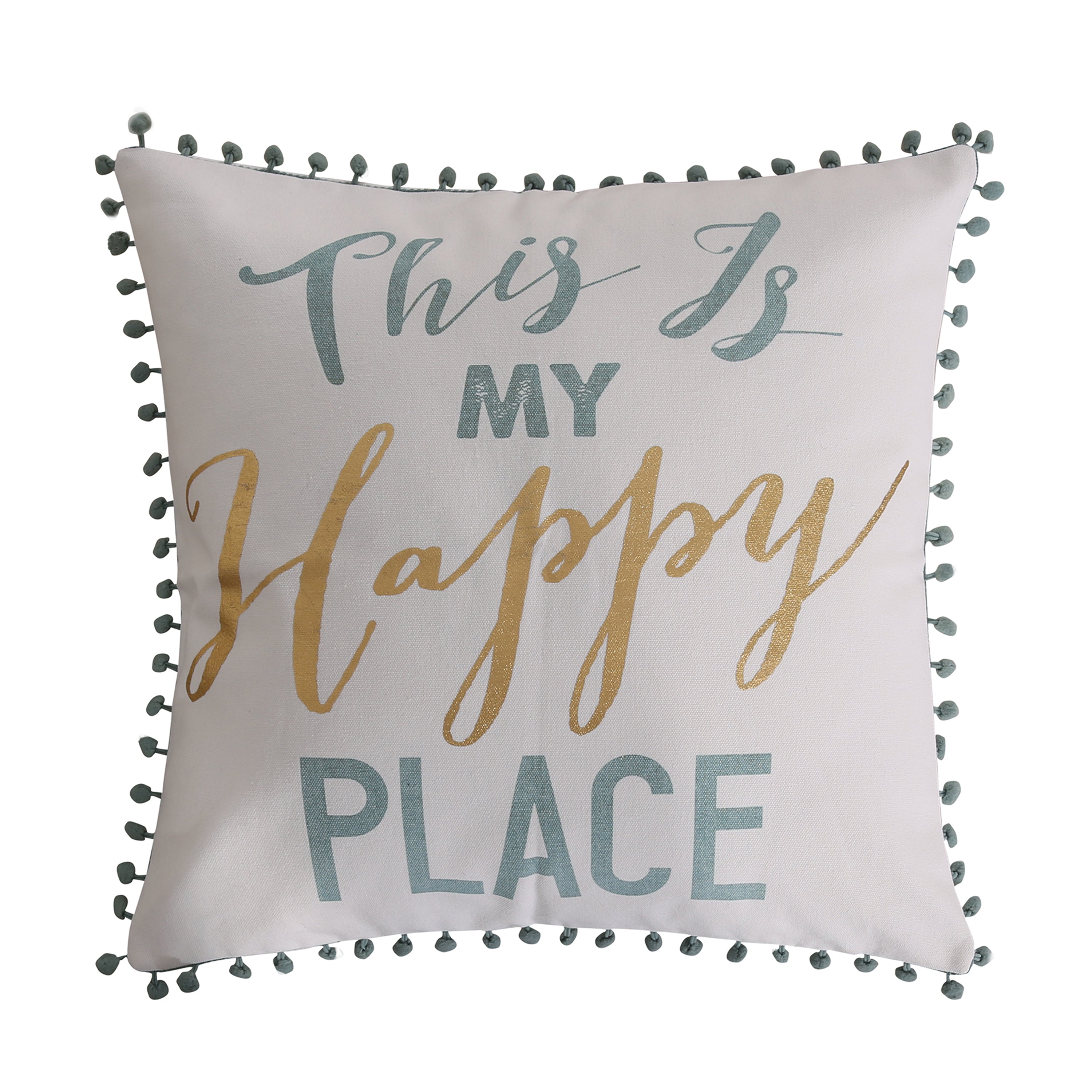 Levtex Home Beach Happy Place Pillow - White