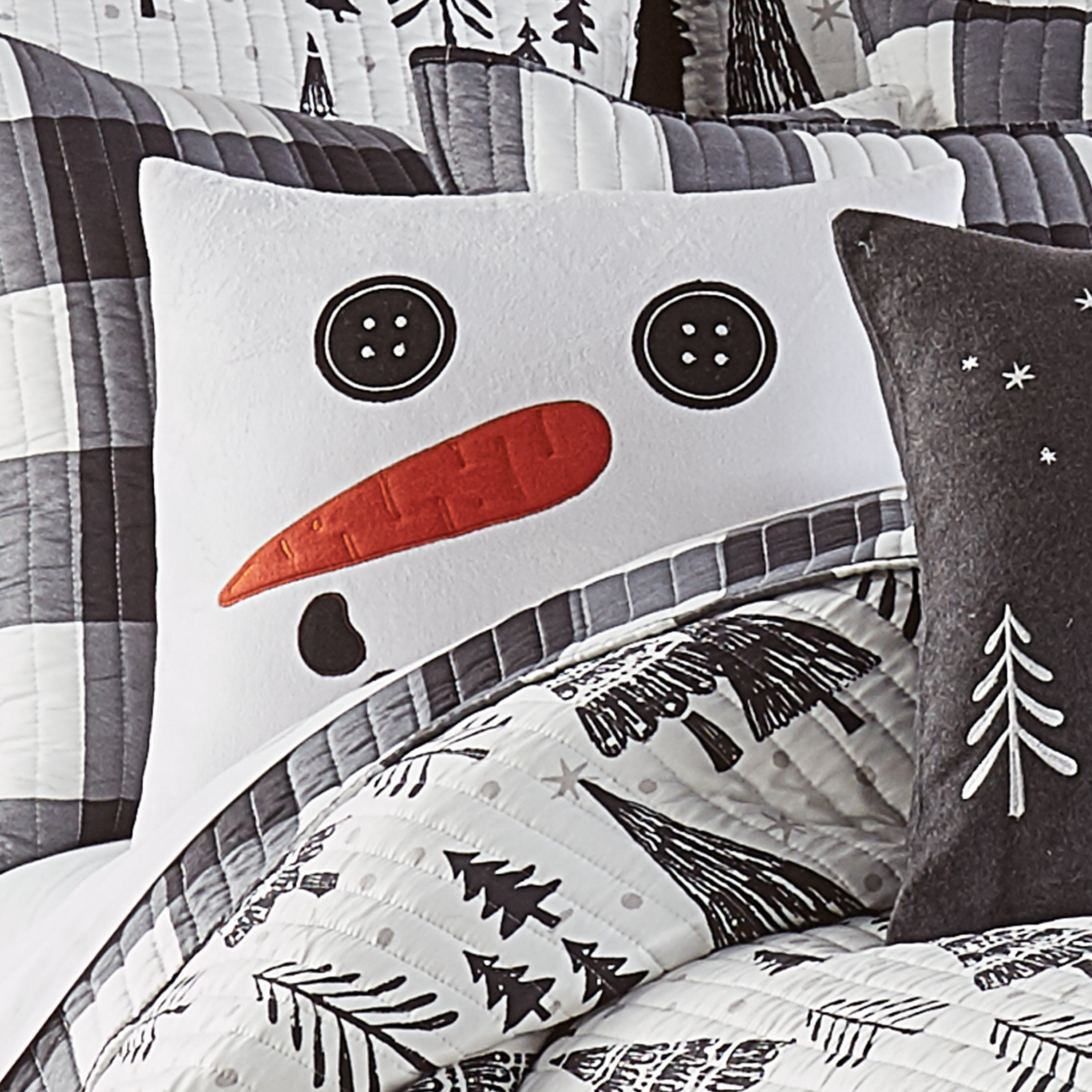 Wicklow Christmas Pillow - Snowman