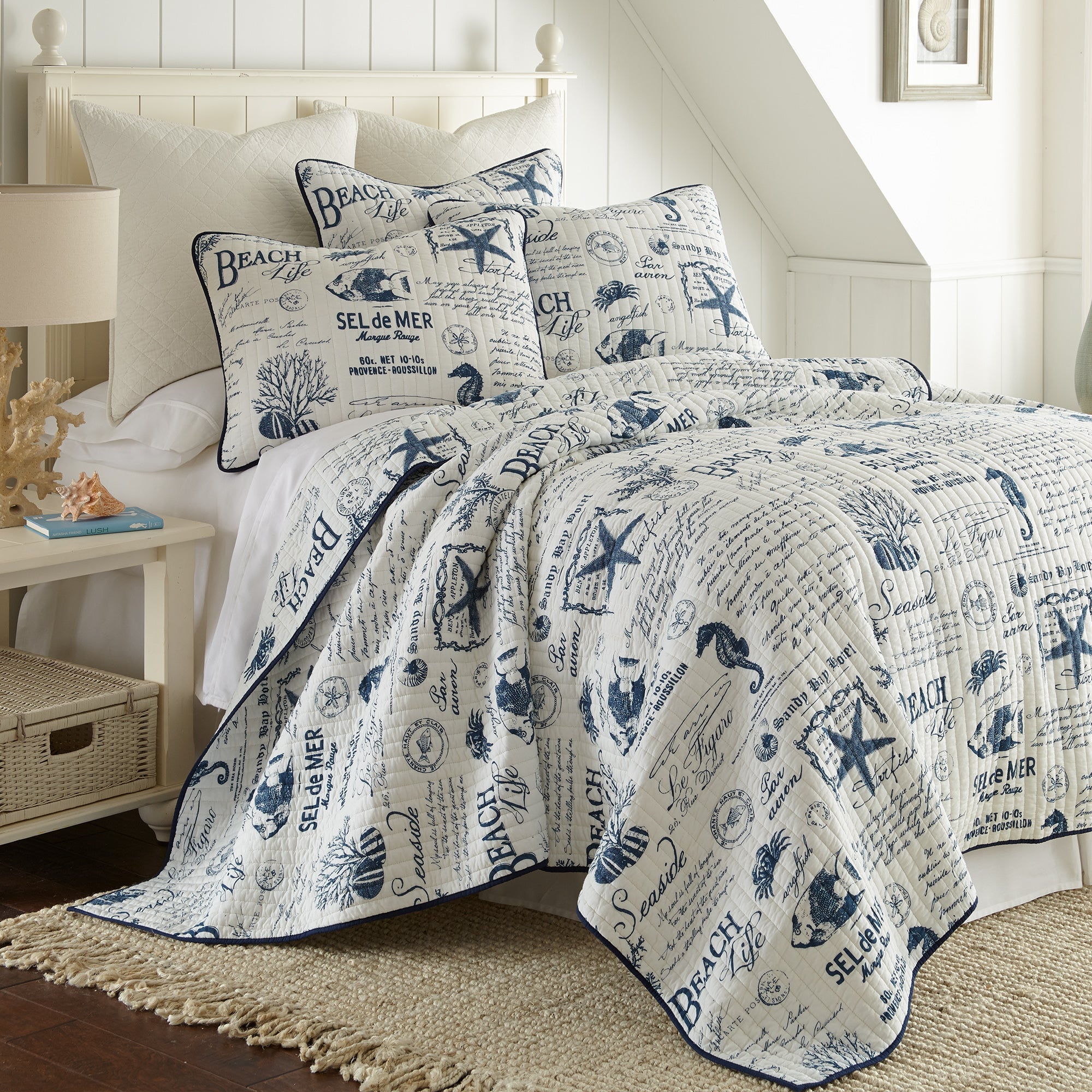 Homthreads Beach Days Quilt Set - Cotton | Levtex Home