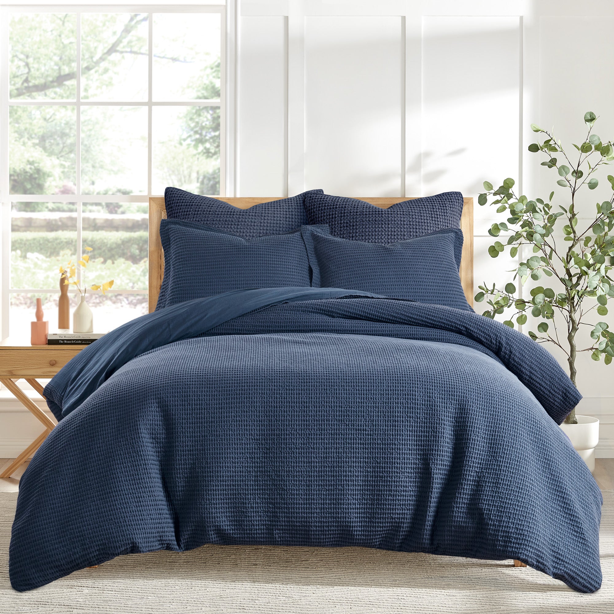 Levtex Home Mills Waffle Grey Pewter Duvet Set - Cotton