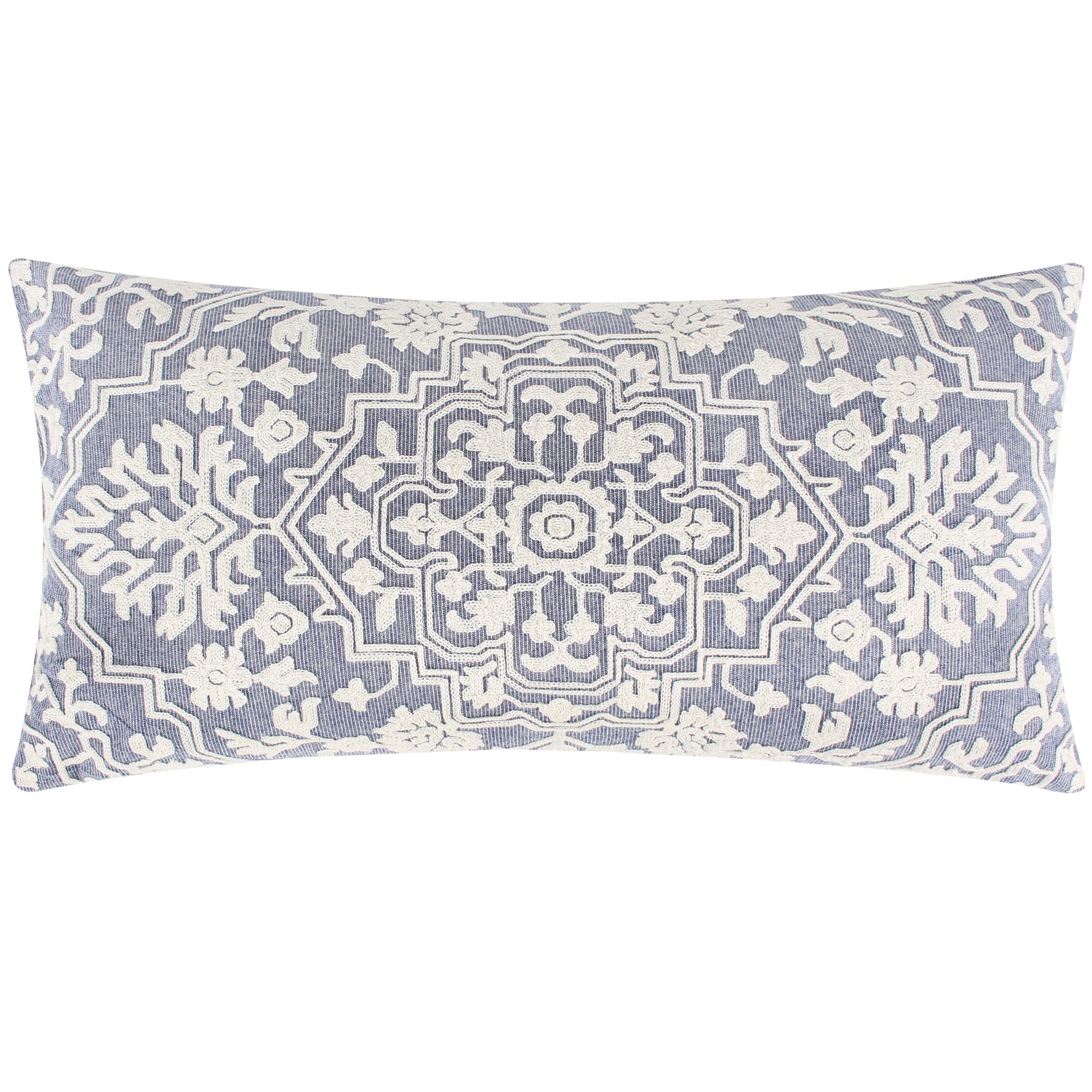 Levtex Home Emel Grey Embroidered Pillow | Levtex Home