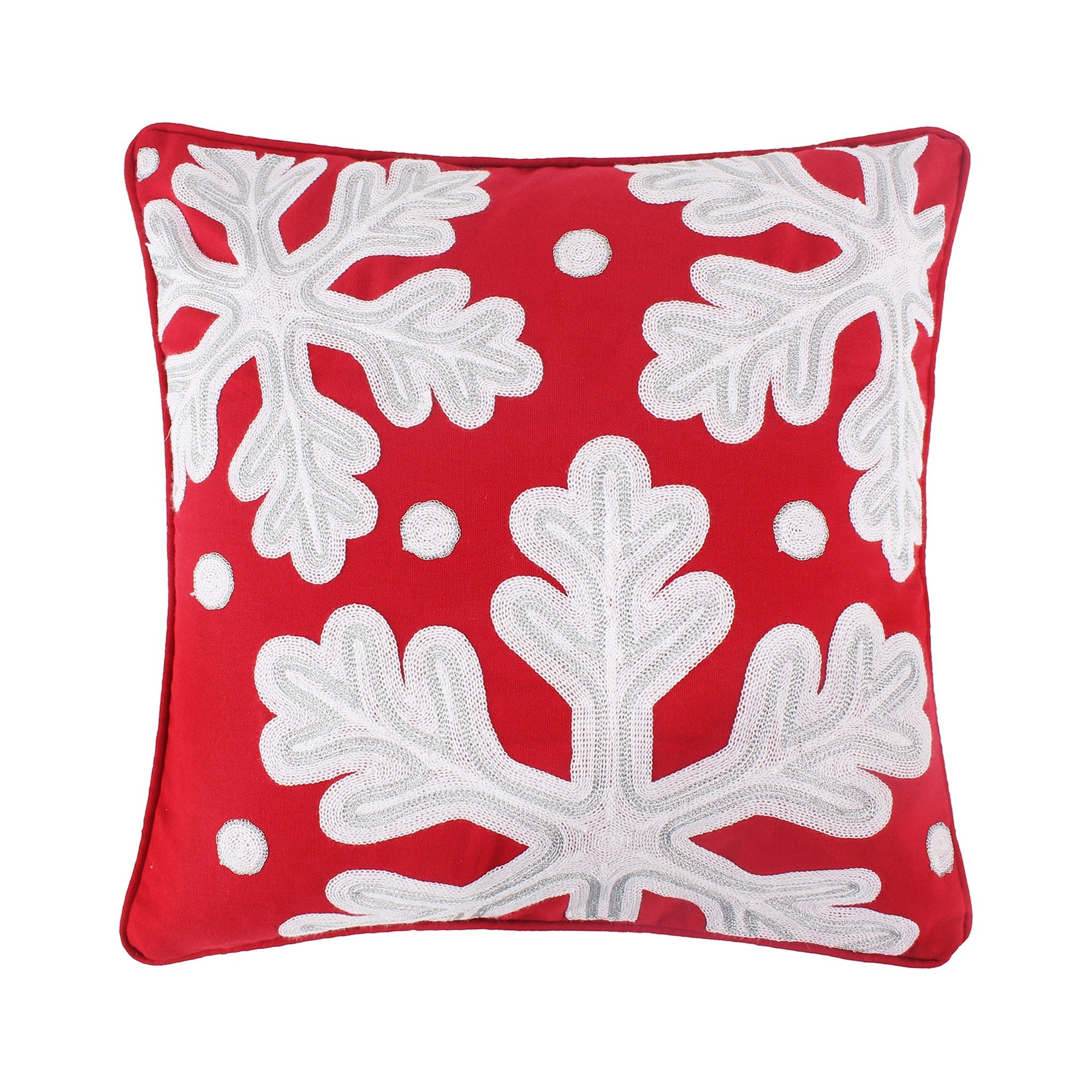 2 Piece Christmas Set Cushioned Anti Fatigue Rustic red Snowflake