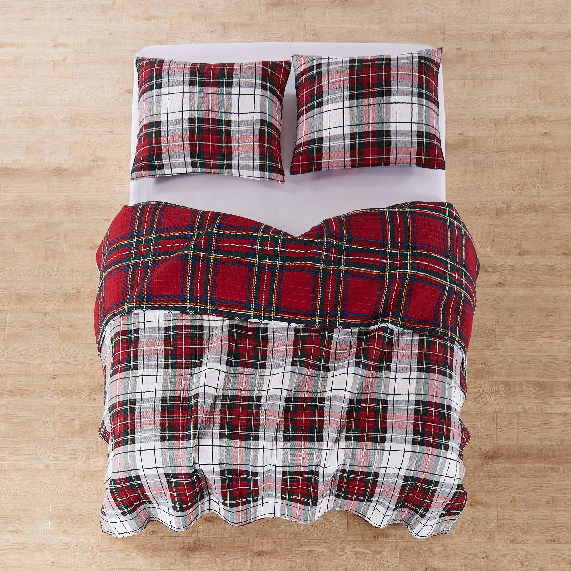 Thatch Home Spencer Plaid Quilt Cotton Levtex Home 