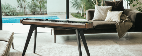 PXS6000 Digital Piano in Black with wood grain sides