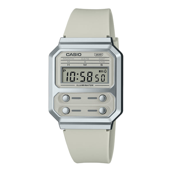CASIO A100WEFG-9A Battery Life Waterproof Gold Digital Watch