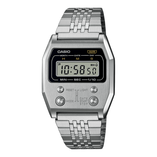 Casio - A500WGA-1D - Vintage - Reloj Unisex - Cuarzo Digital - Esfera LCD -  Correa de acero bañado en oro, LCD/Oro, Pulsera, Lcd/Oro, Pulsera